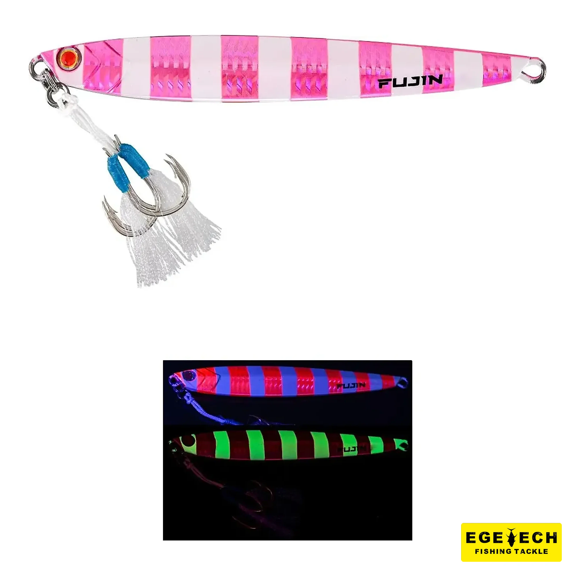 Fujin Valhalla Darksea 100gr metal jig yem UV Glow görsel 4