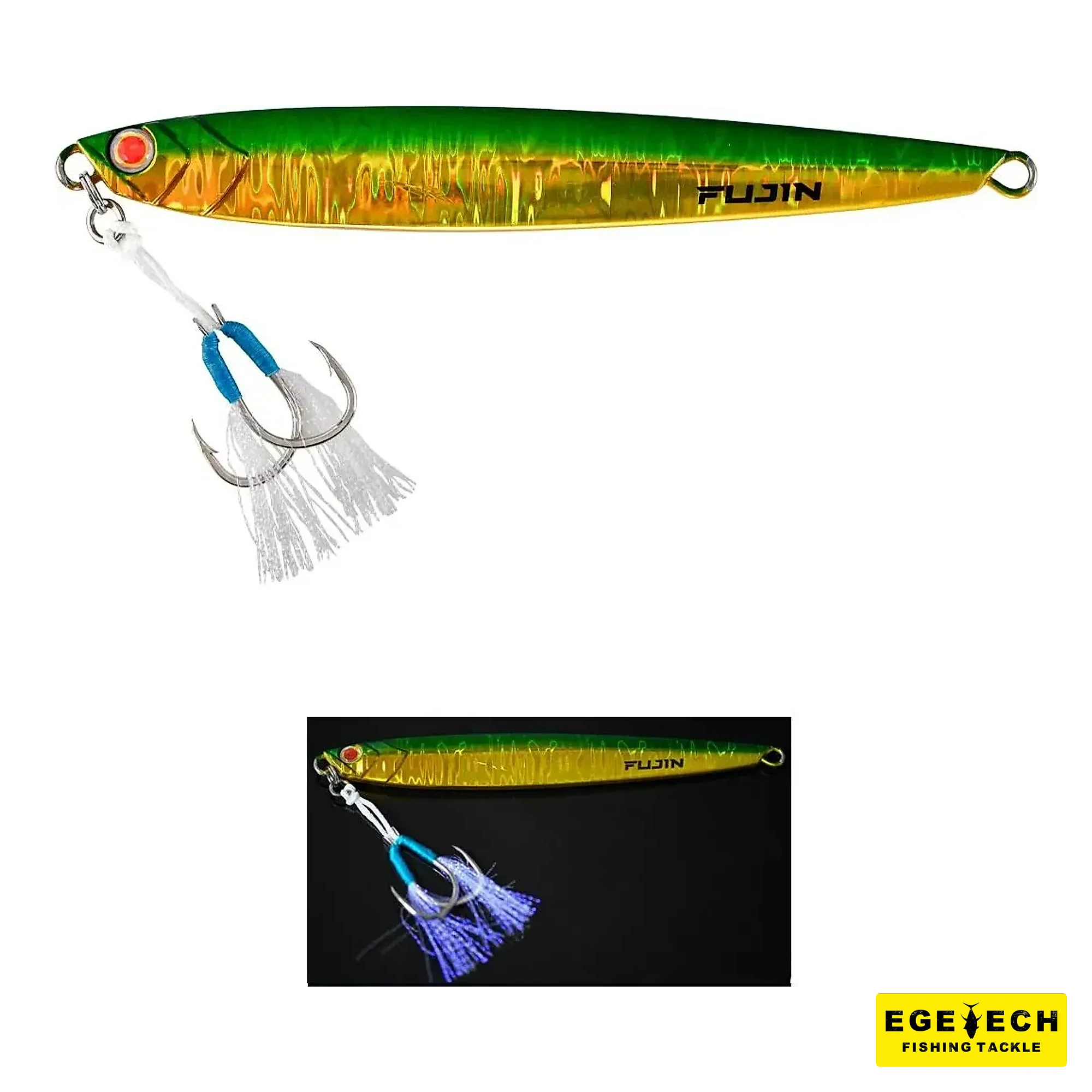 Fujin Valhalla Darksea 100gr metal jig yem UV Glow görsel 5