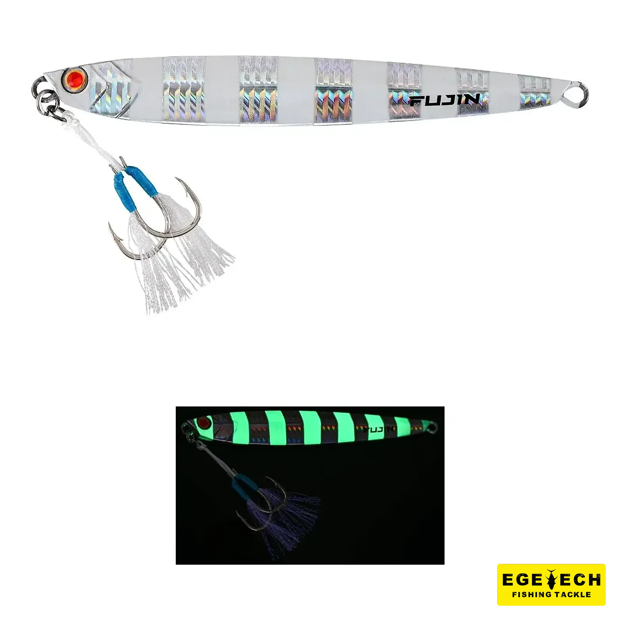 Fujin Valhalla Darksea 100gr metal jig yem UV Glow görsel 6