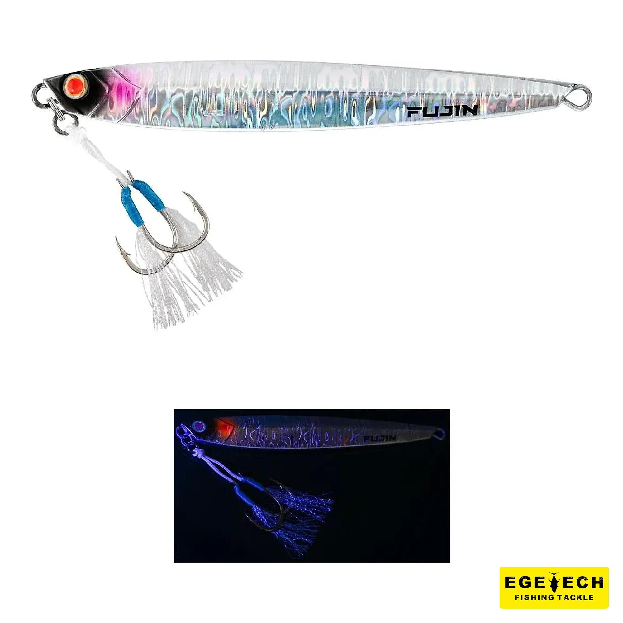 Fujin Valhalla Darksea 100gr metal jig yem UV Glow görsel 7