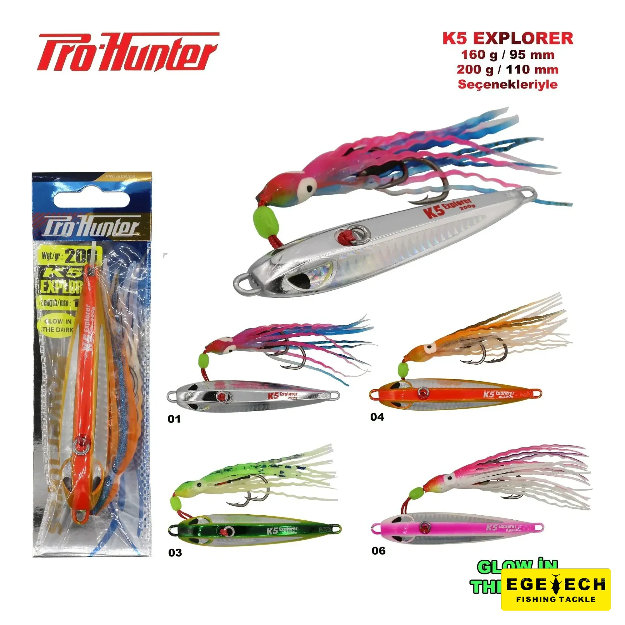 Pro Hunter K5 Explorer 200 gr jig yem görsel 3
