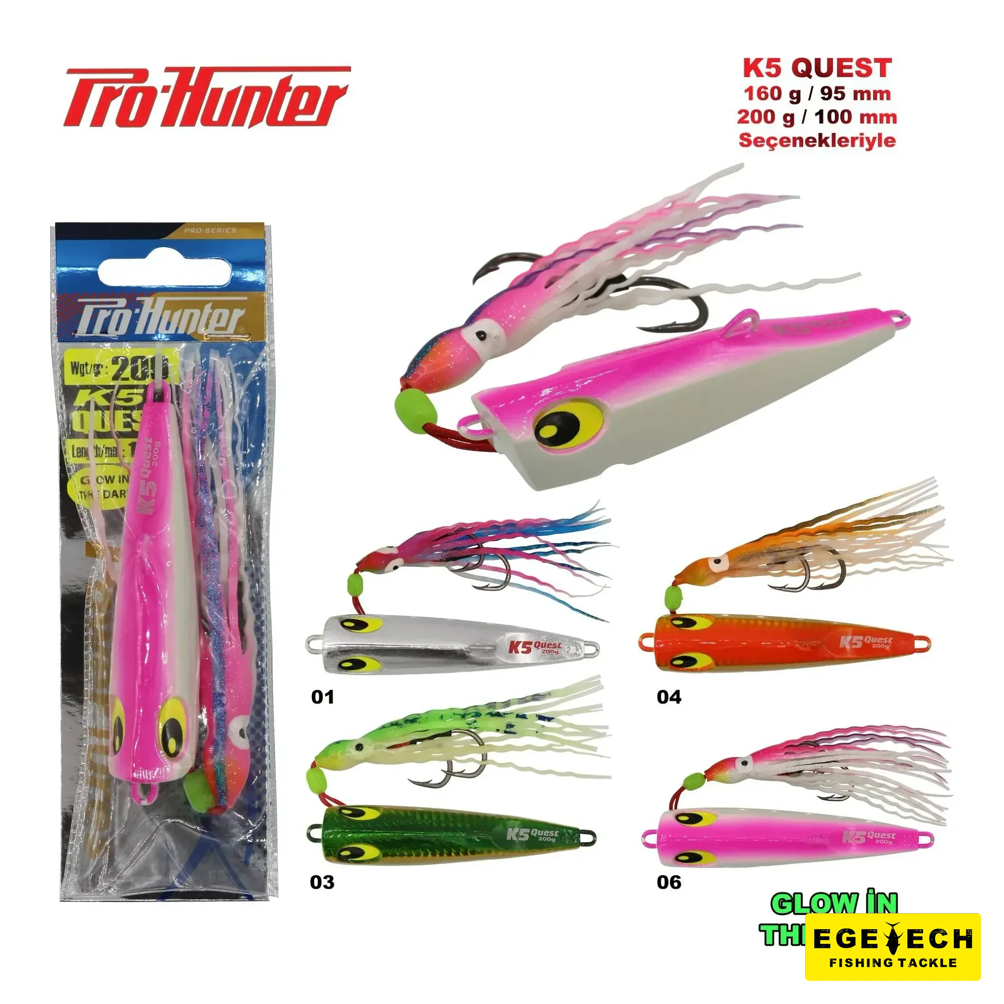 Pro Hunter K-5 Ocean Quest 200g jig yem görsel 2