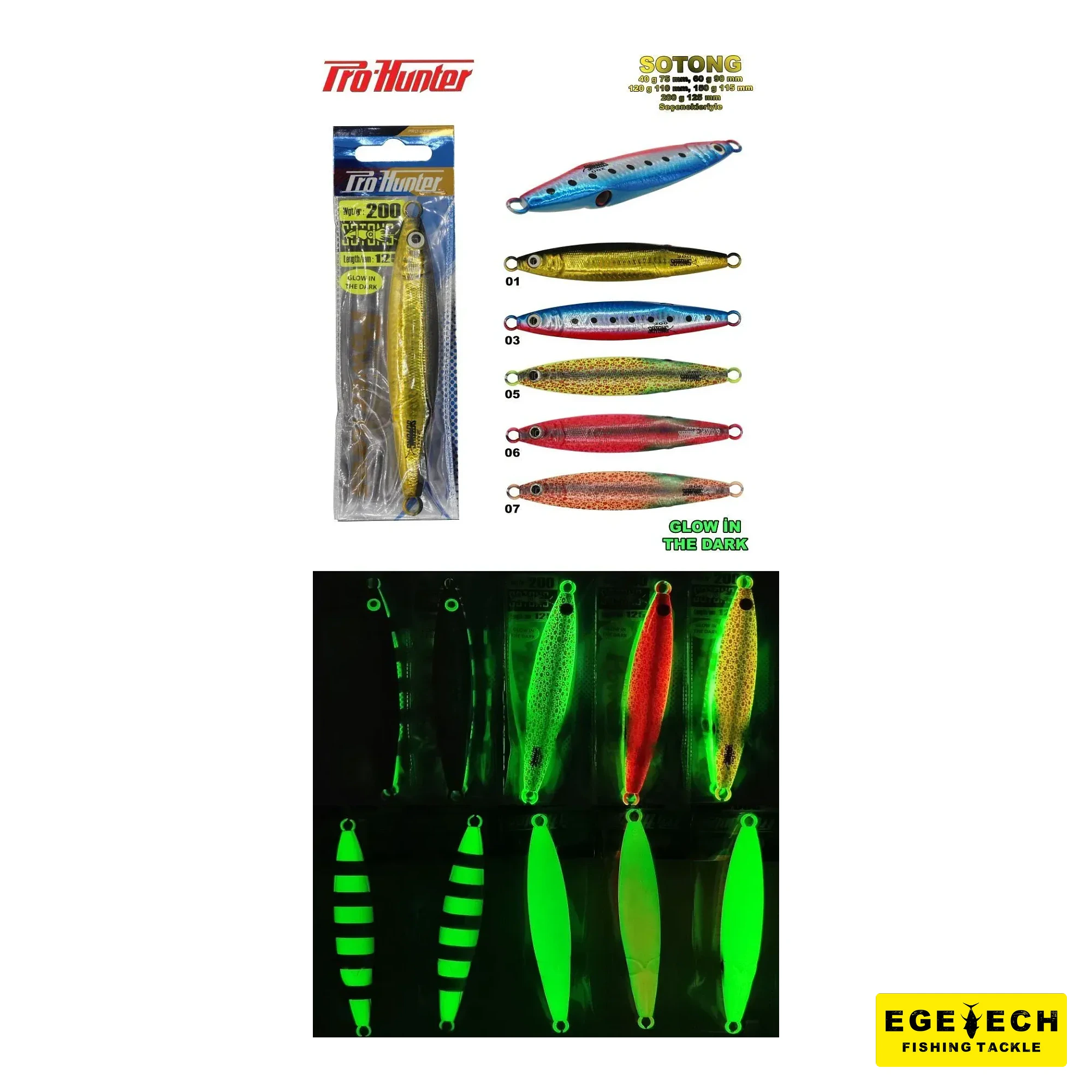 Pro Hunter Sotong 60 gr jig suni yem modeli görsel 4