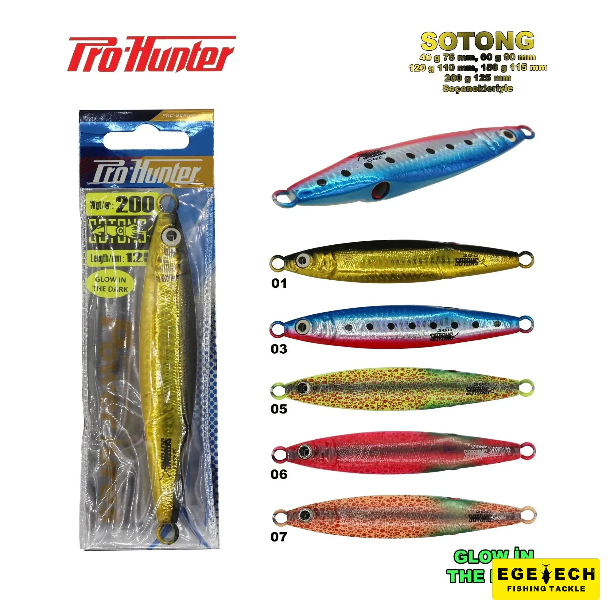 Pro Hunter Sotong 200 gr jig deniz avı yemi görsel 4