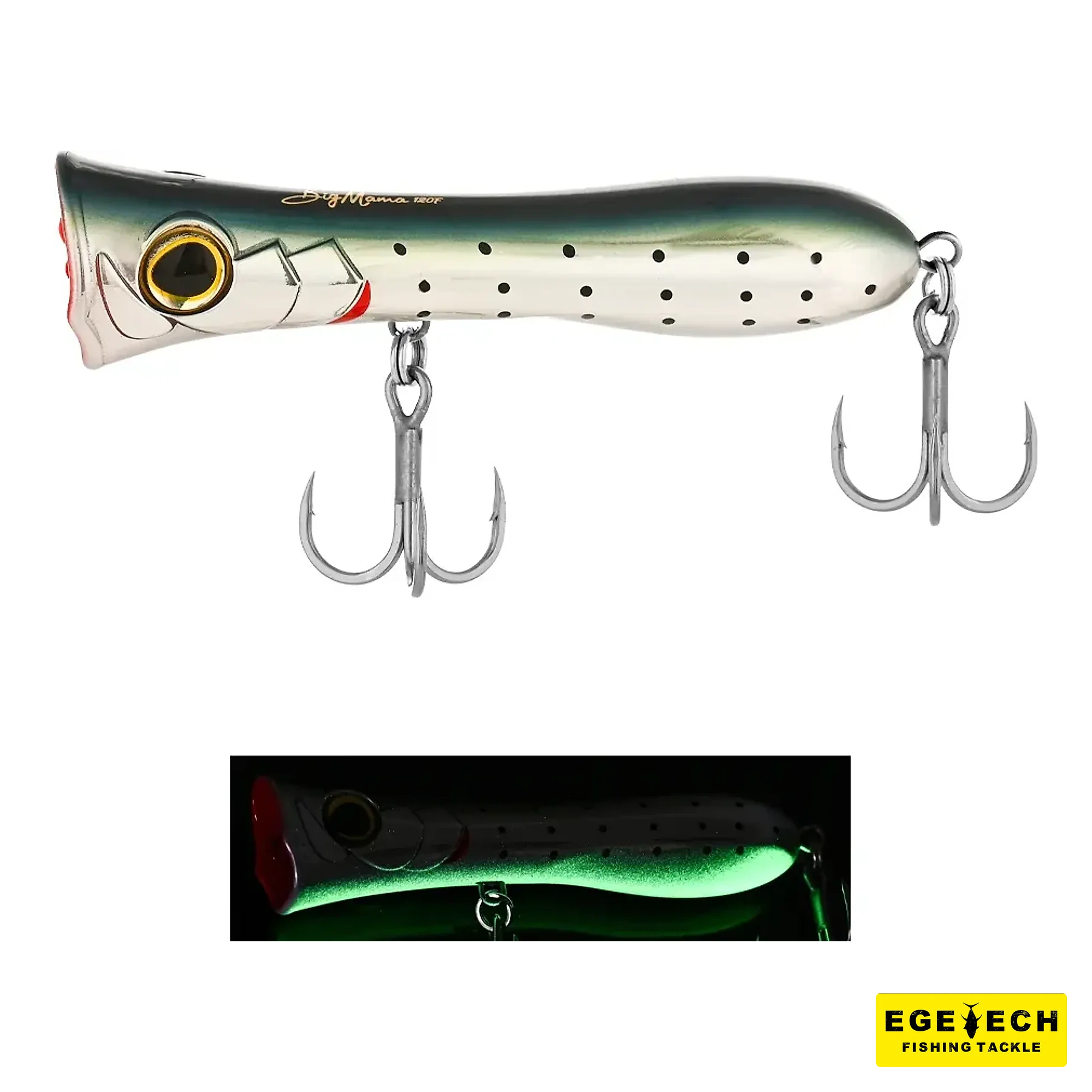 Fujin Big Mama topwater popper yüzey avı maket balığı görsel 4