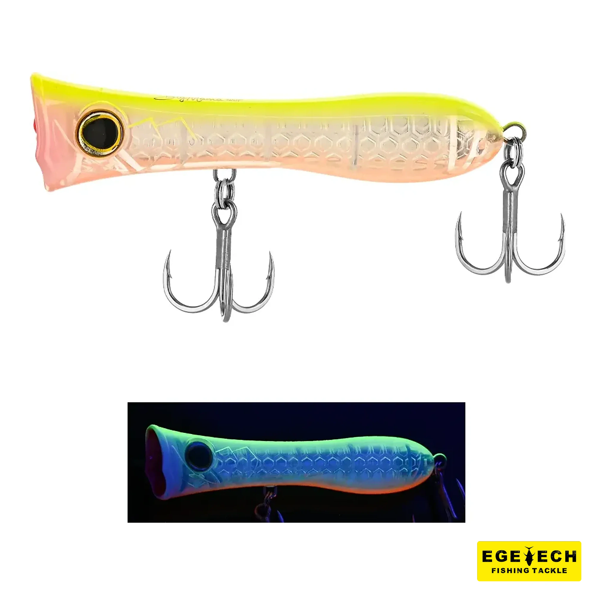 Fujin Big Mama topwater popper yüzey avı maket balığı görsel 7