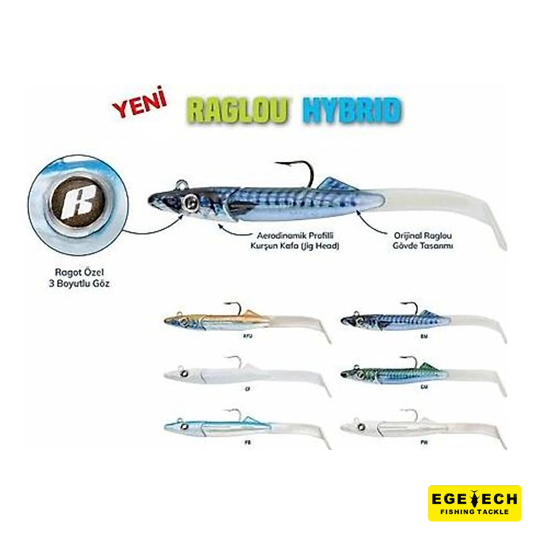 Ragot Raglou Hybrid silikon yem 12 cm 25 gr görsel 2