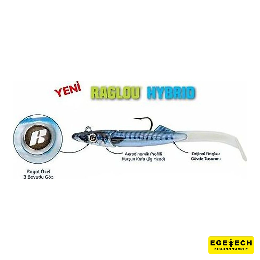 Ragot Raglou Hybrid silikon yem 12 cm 25 gr görsel 3