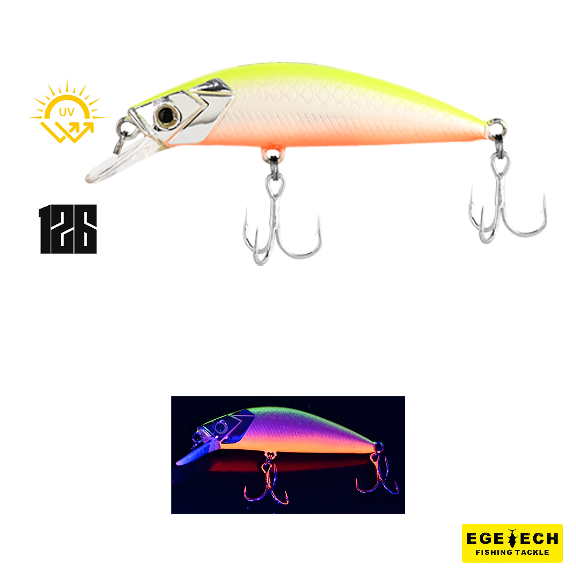 Fujin Beagle sinking maket balık 6cm 6.5gr görsel 7