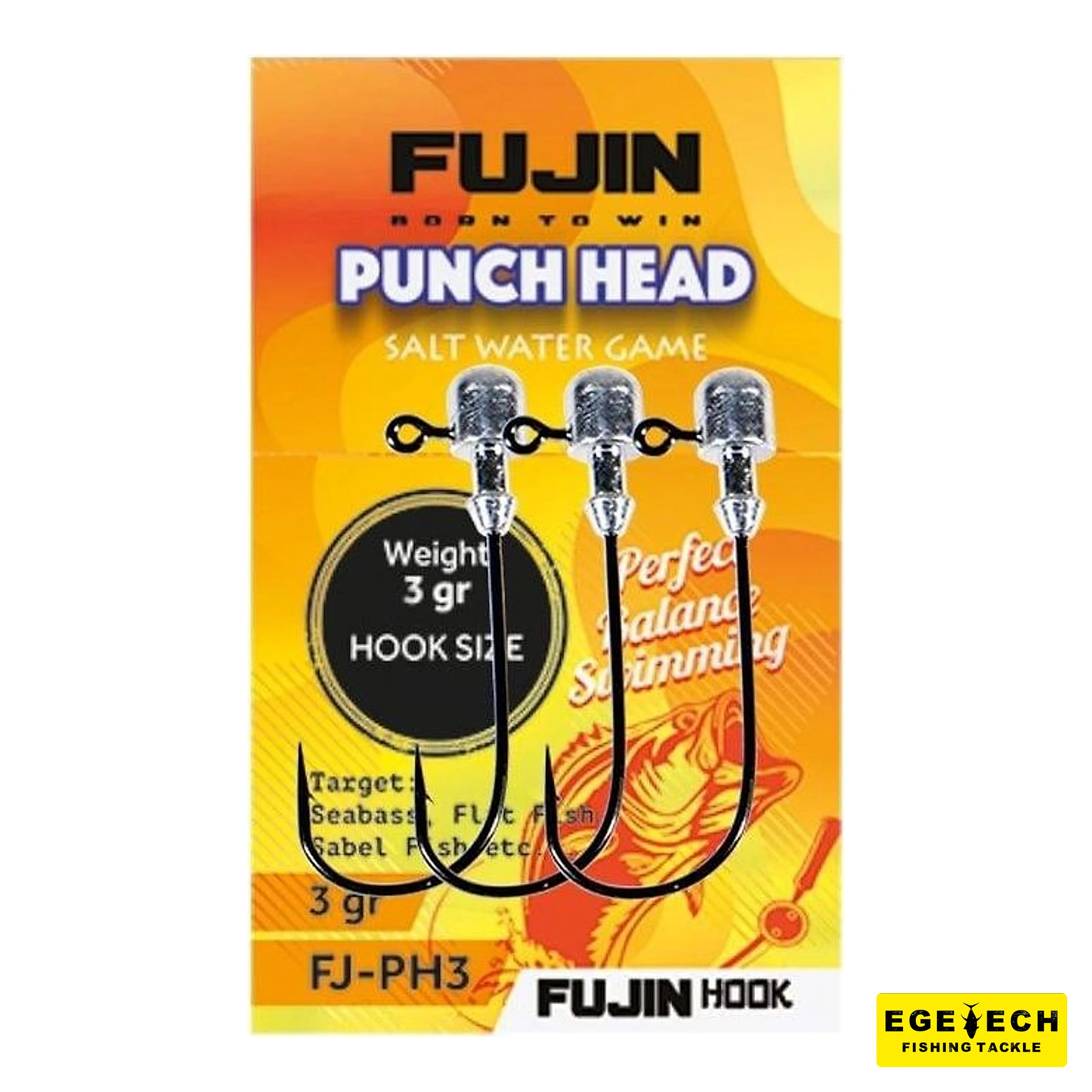Fujin Punch Head Jighead silikon yem için jig head görsel 2