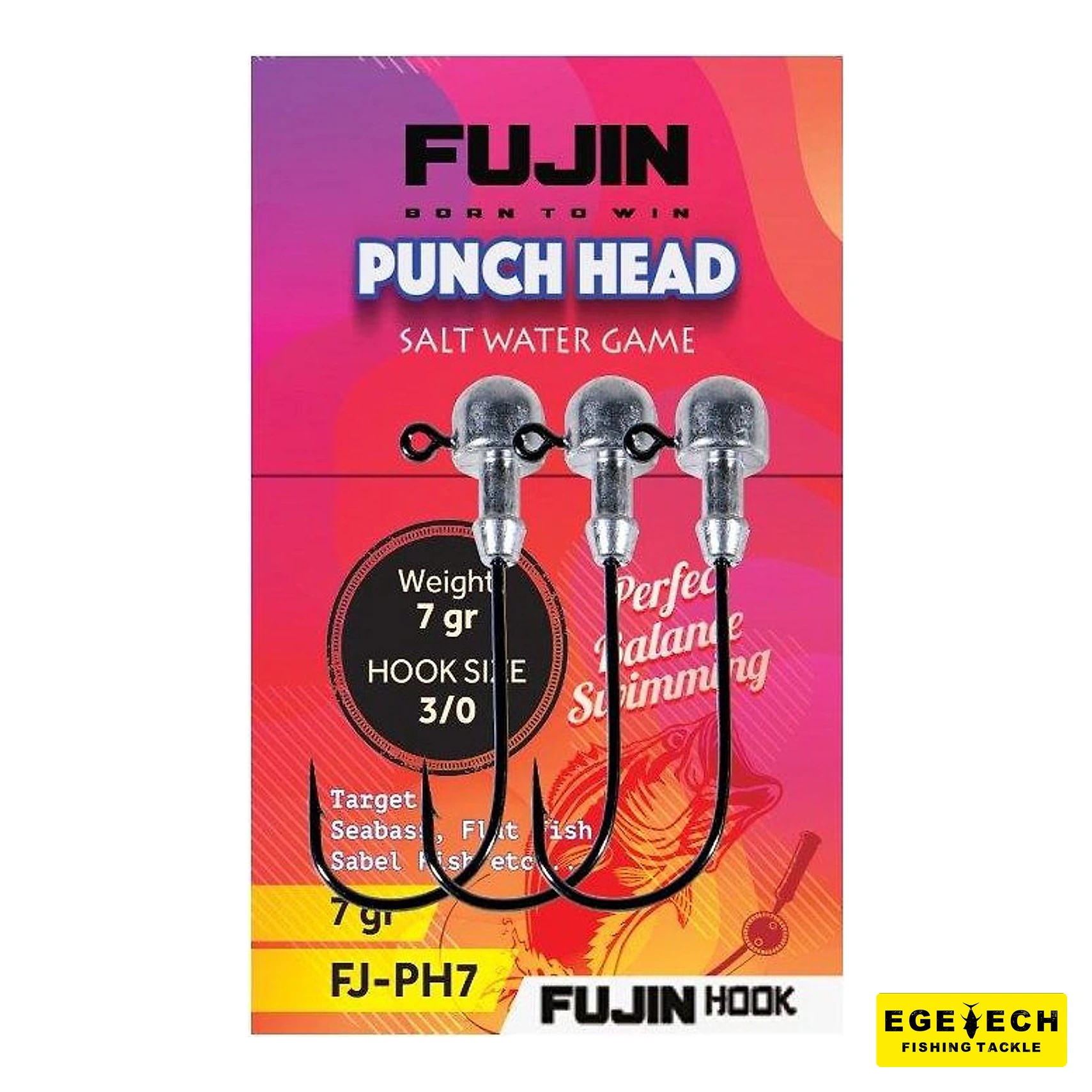 Fujin Punch Head Jighead silikon yem için jig head görsel 4