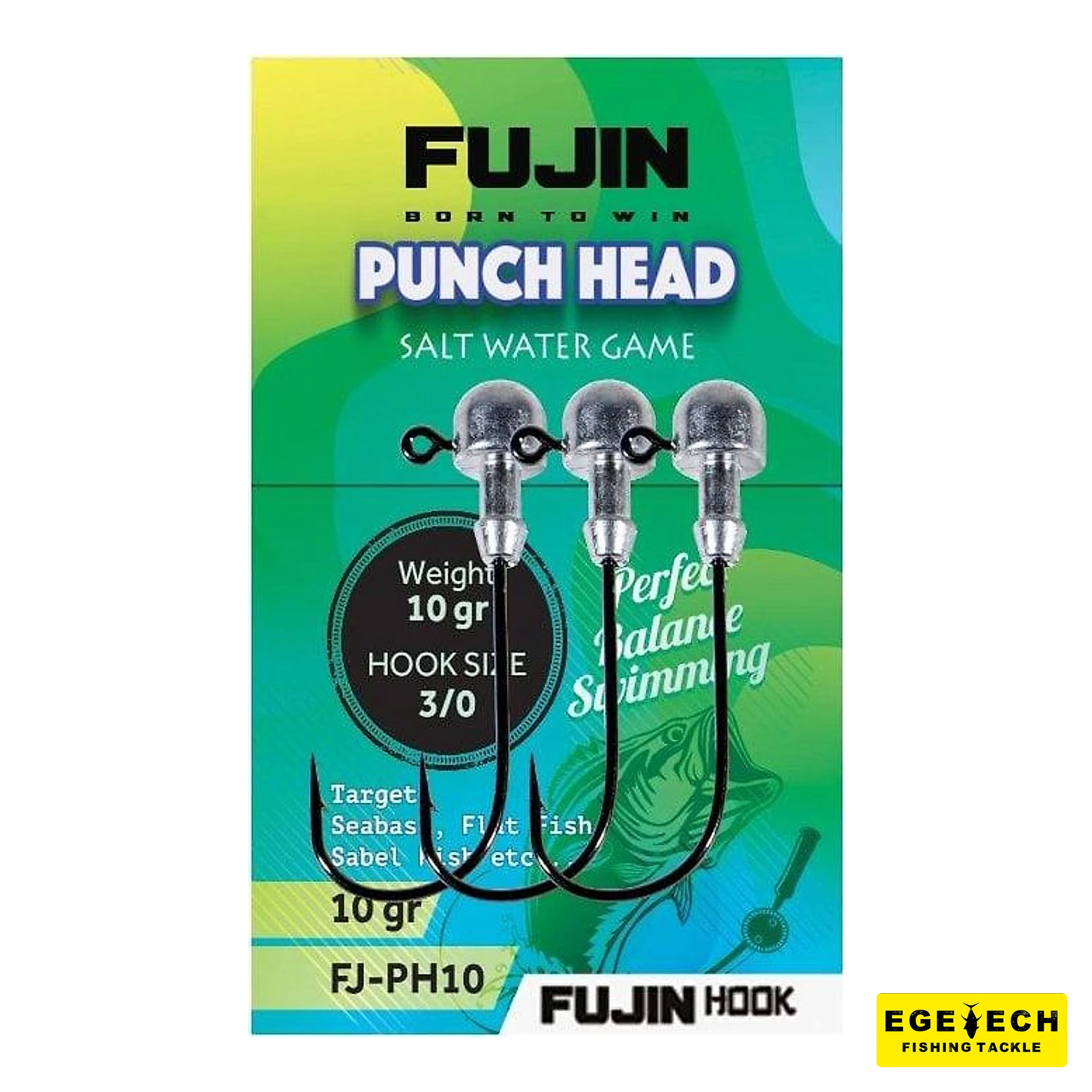 Fujin Punch Head Jighead silikon yem için jig head görsel 5