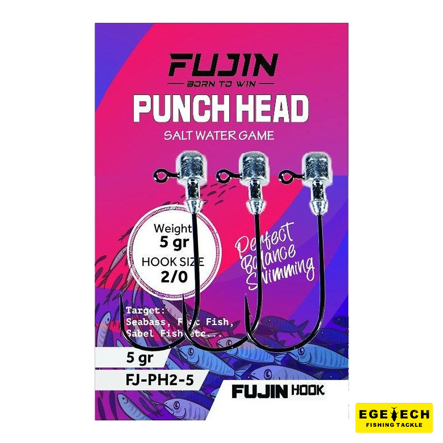 Fujin Punch Head Jighead FJ-PH #2/0 jig head görsel 2