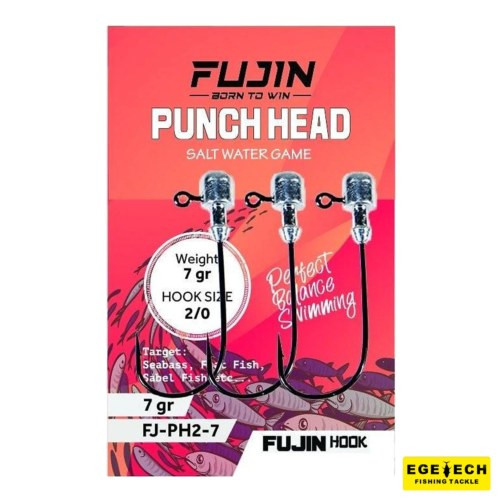 Fujin Punch Head Jighead FJ-PH #2/0 jig head görsel 4