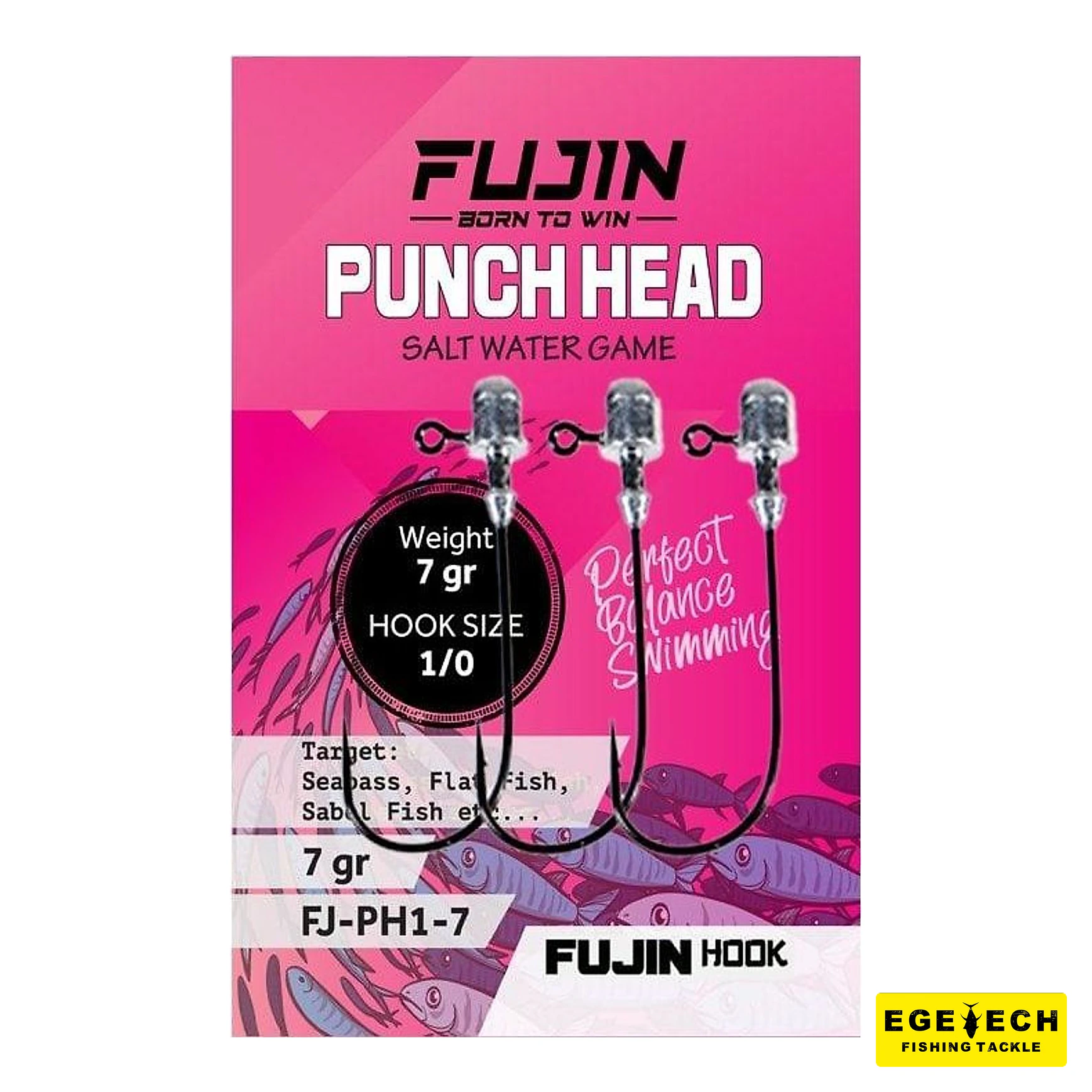 Fujin Punch Head Jighead FJ-PH silikon yem için jig head görsel 5