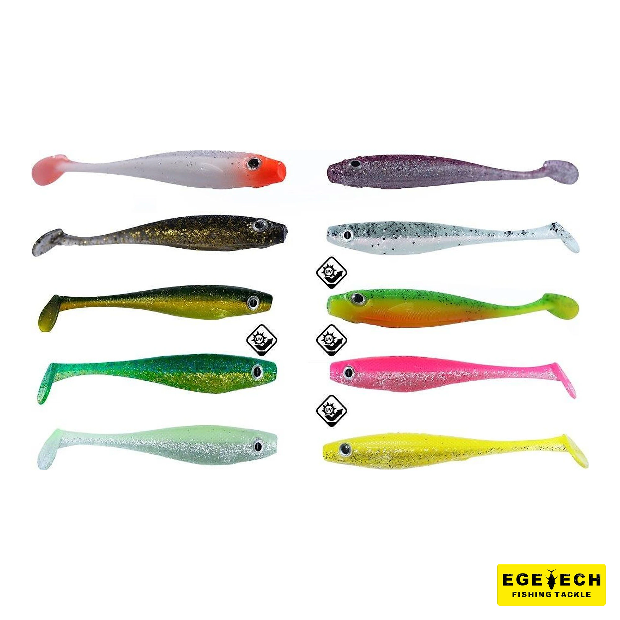 Fujin Shady 10 cm silikon balık levrek avı için görsel 2