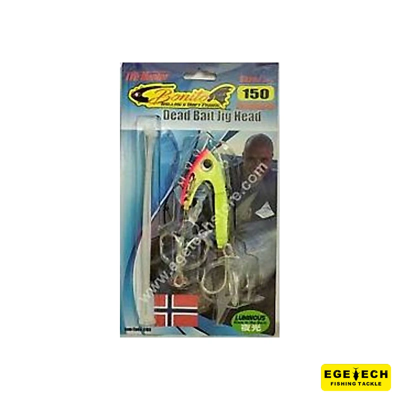 Pro Hunter Bonito Jig Head 150 gr Glow ölü balık aparatı görsel 3