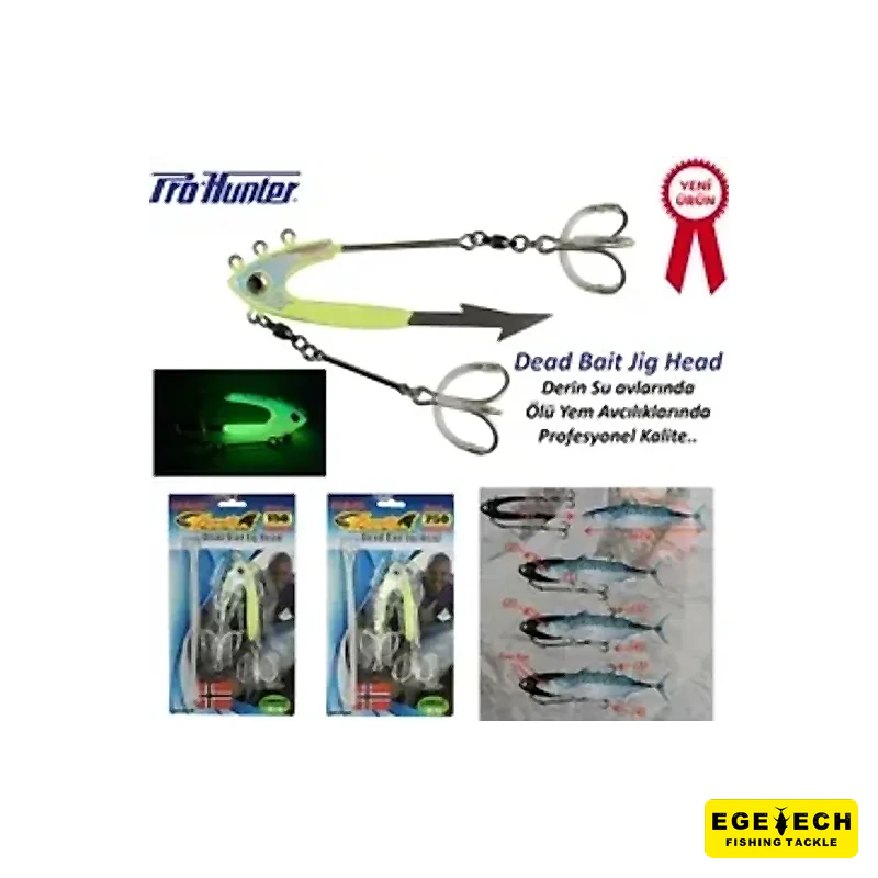PRO HUNTER Bonito Jig Head 500 gr ölü balık aparatı görsel 2