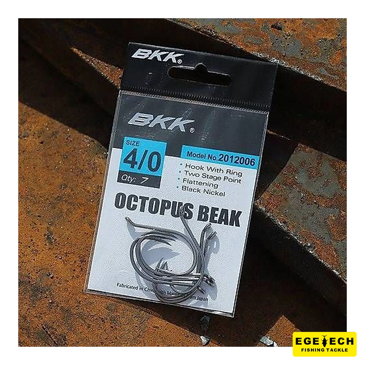 BKK Octopus Beak 7/0 siyah nikel olta iğnesi görsel 5